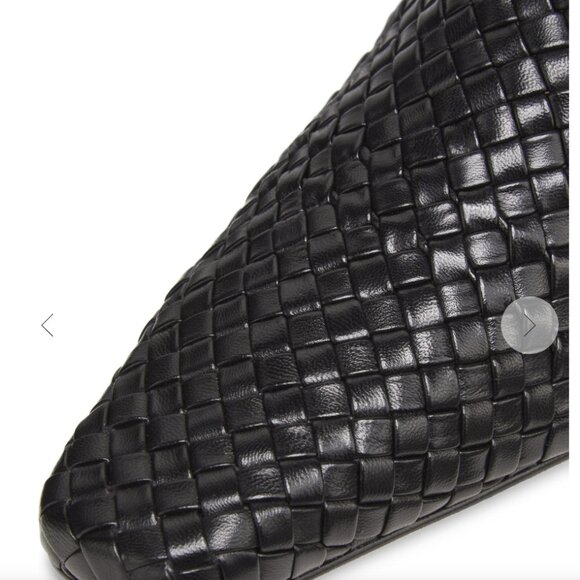 Braided Leather Block Heel Mules - Picture 3 of 11